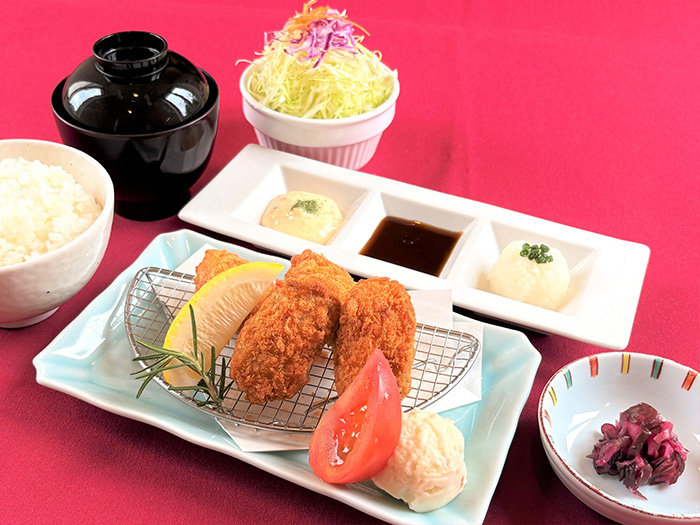 広島産大粒牡蠣フライ御膳